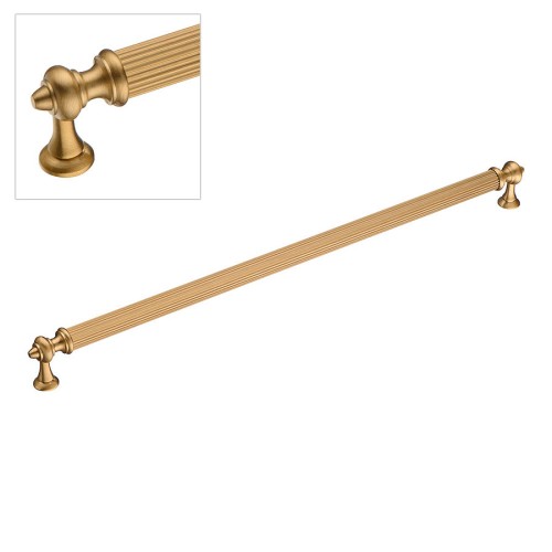 Ручка рейлинг 2512-007-320 цвет сатинированное золото длина 335 мм, крепление 320 мм