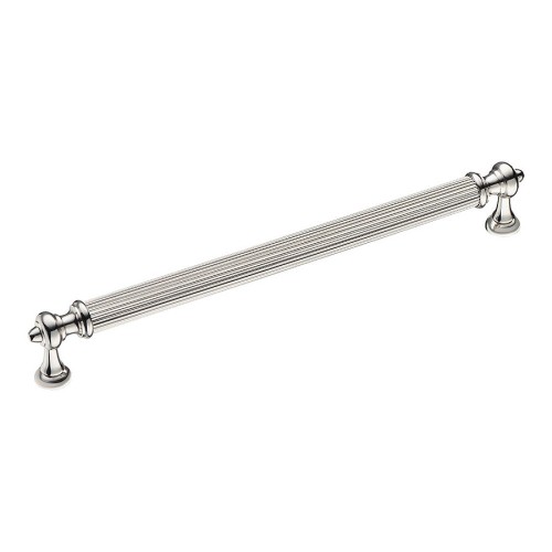 Ручка рейлинг 2512-080-192 цвет глянцевый никель длина 207 мм, крепление 192 мм