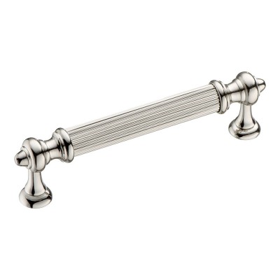 Ручка рейлинг 2512-080-96 цвет глянцевый никель длина 110 мм, крепление 96 мм 