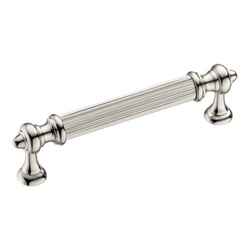 Ручка рейлинг 2512-080-96 цвет глянцевый никель длина 110 мм, крепление 96 мм 