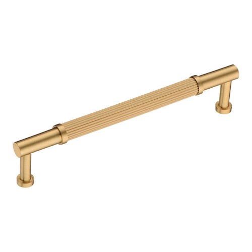 Ручка рейлинг 25125-011-160 цвет сатинированная латунь длина 173 мм, крепление 160 мм