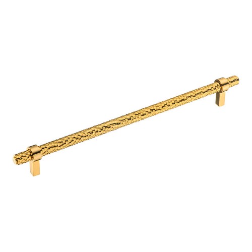 Ручка рейлинг 25235-003-T13-256 цвет глянцевое золото длина 305 мм, крепление 256 мм