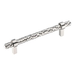 Ручка рейлинг 25235-080-T13-128 цвет глянцевый никель длина 178 мм, крепление 128 мм