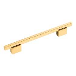 Ручка рейлинг 2552-003-160 цвет глянцевое золото длина 229 мм, крепление 160 мм