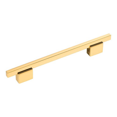 Ручка рейлинг 2552-003-160 цвет глянцевое золото длина 229 мм, крепление 160 мм