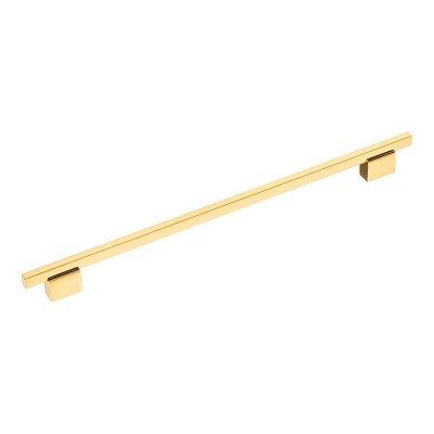 Ручка рейлинг 2552-003-320 цвет глянцевое золото длина 389 мм, крепление 320 мм