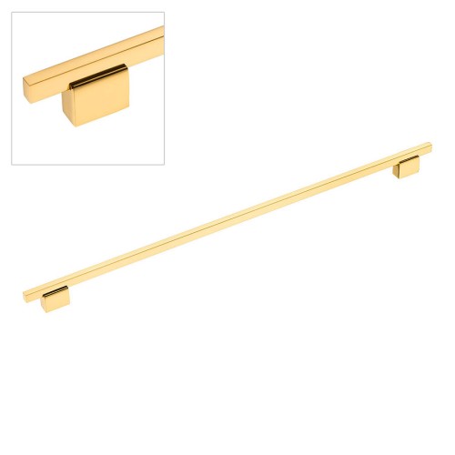 Ручка рейлинг 2552-003-480 цвет глянцевое золото длина 550 мм, крепление 480 мм