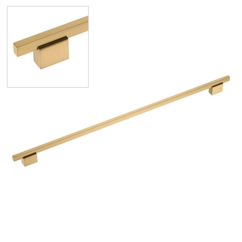 Ручка рейлинг 2552-011-480 цвет сатинированная латунь длина 550 мм, крепление 480 мм