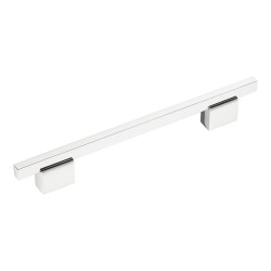 Ручка рейлинг 2552-080-160 цвет глянцевый никель длина 229 мм, крепление 160 мм