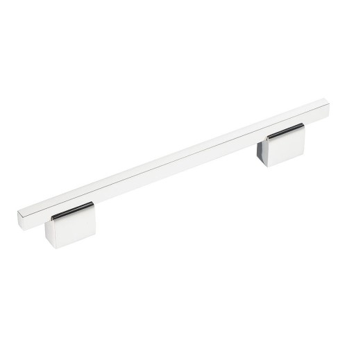 Ручка рейлинг 2552-080-160 цвет глянцевый никель длина 229 мм, крепление 160 мм