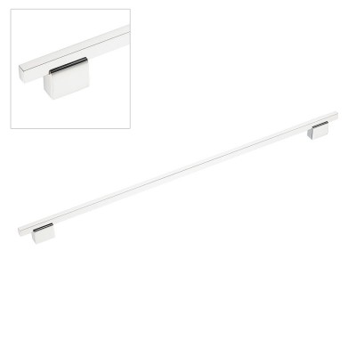 Ручка рейлинг 2552-080-480 цвет глянцевый никель длина 550 мм, крепление 480 мм Ручка рейлинг 2552-080-480 цвет глянцевый никель длина 550 мм, крепление 480 мм