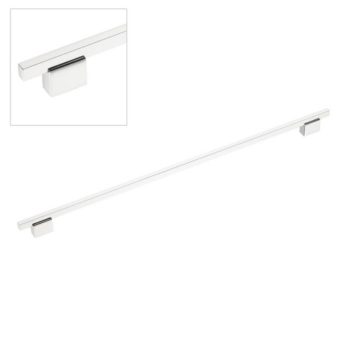 Ручка рейлинг 2552-080-480 цвет глянцевый никель длина 550 мм, крепление 480 мм