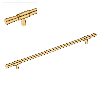 Ручка рейлинг 2553-003-320 цвет глянцевое золото длина 410 мм, крепление 320 мм