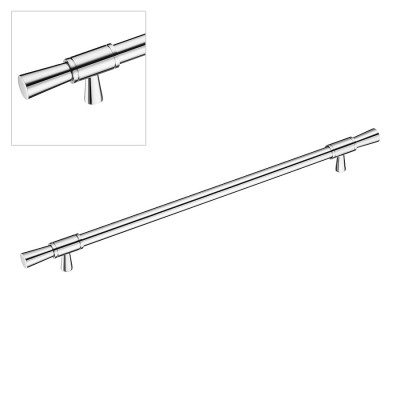 Ручка рейлинг 2553-005-320 цвет глянцевый хром длина 410 мм, крепление 320 мм