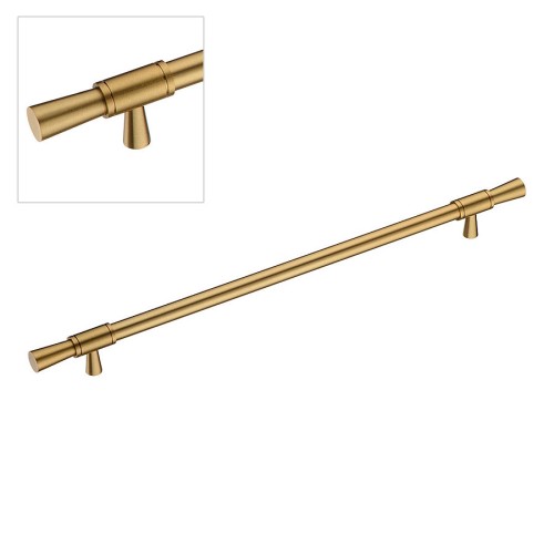 Ручка рейлинг 2553-011-320 цвет сатинированная латунь длина 410 мм, крепление 320 мм