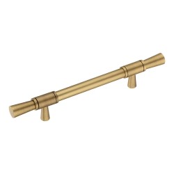 Ручка рейлинг 2553-013-128 цвет состаренная латунь длина 217 мм, крепление 128 мм