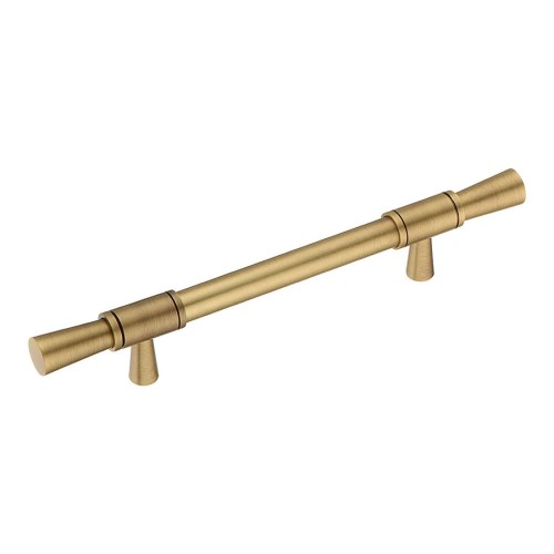 Ручка рейлинг 2553-013-128 цвет состаренная латунь длина 217 мм, крепление 128 мм