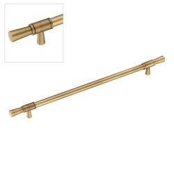 Ручка рейлинг 2553-013-320 цвет состаренная латунь длина 410 мм, крепление 320 мм