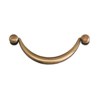 Ручка классика скоба 2687.0064.001 цвет античная бронза длина 73 мм, крепление 64 мм  