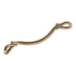 Ручка скоба 285-128-Antik цвет античная бронза длина 192 мм, крепление 128 мм 