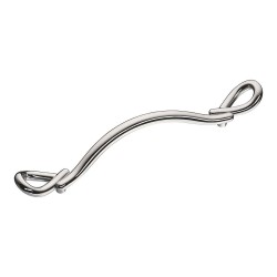 Ручка классика скоба 285-128-Chrome цвет глянцевый хром длина 192 мм, крепление 128 мм 