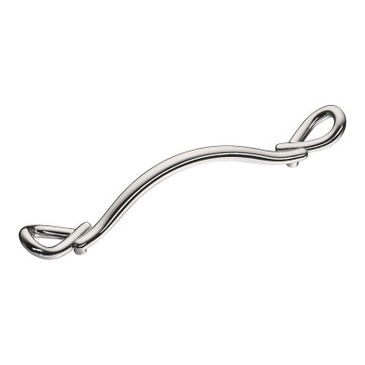 Ручка классика скоба 285-128-Chrome цвет глянцевый хром длина 192 мм, крепление 128 мм 