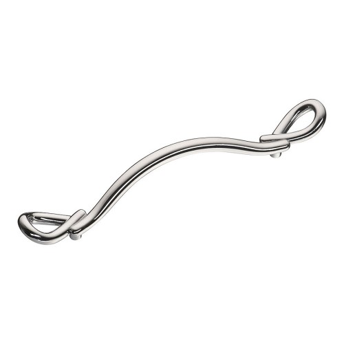 Ручка скоба 285-128-Chrome цвет глянцевый хром длина 192 мм, крепление 128 мм 