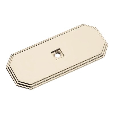 Подложка мебельная 3022 0080 PN цвет глянцевый никель длина 80 мм