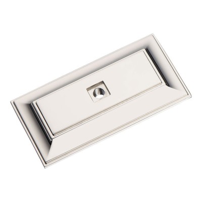 Подложка мебельная 3041 0070 PN цвет глянцевый никель длина 70 мм