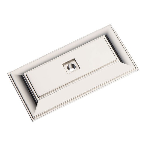 Подложка мебельная 3041 0070 PN цвет глянцевый никель длина 70 мм