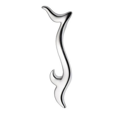 Ручка скоба 313128MP02R цвет глянцевый хром длина 177 мм, крепление 128 мм