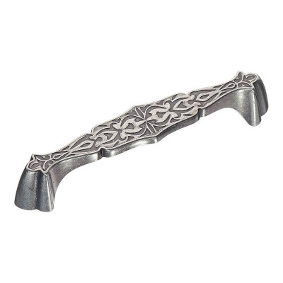 Ручка классика скоба 321128MP14 цвет античное серебро длина 139 мм крепление 128 мм 