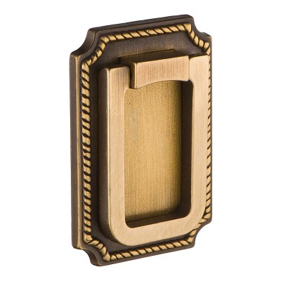 Ручка скоба на подложке 3381.0065.001 цвет античная бронза длина 65 мм 