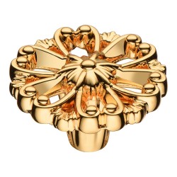 Ручка кнопка 348025MP11 цвет глянцевое золото диаметр 40 мм