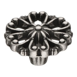 Ручка кнопка 348025MP14 цвет старое серебро диаметр 40 мм