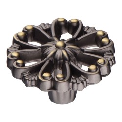 Ручка кнопка 348025MP32 цвет античная бронза диаметр 40 мм