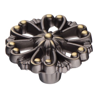 Ручка кнопка 348025MP32 цвет античная бронза диаметр 40 мм