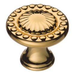 Ручка кнопка круглая 4456 0008 GL цвет глянцевое золото диаметр 35 мм Ручка кнопка круглая 4456 0008 GL цвет глянцевое золото диаметр 35 мм