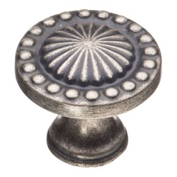 Ручка кнопка круглая 4456 0008 OSM цвет старое серебро диаметр 35 мм Ручка кнопка круглая 4456 0008 OSM цвет старое серебро диаметр 35 мм