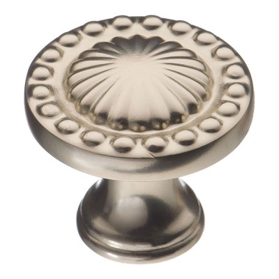 Ручка кнопка круглая 4456 0008 PNM цвет полированный никель диаметр 35 мм