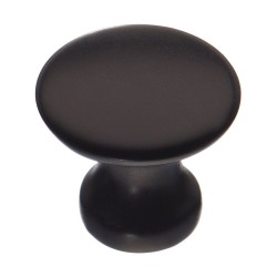 Ручка кнопка круглая 4535-14 цвет черный матовый диаметр 20 мм  