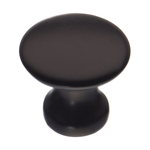 Ручка кнопка круглая 4535-14 цвет черный матовый диаметр 20 мм