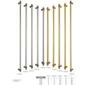 Ручка кнопка 47105-63 цвет серебро длина 50 мм