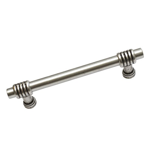 Ручка рейлинг 47100-63 цвет серебро длина 128 мм, крепление 96 мм 