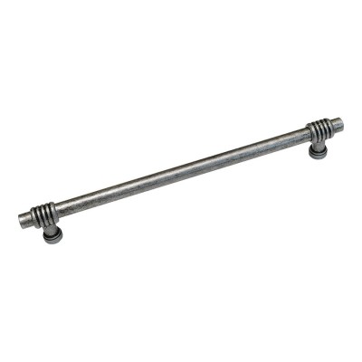 Ручка рейлинг 47103-33 цвет старое серебро длина 224 мм, крепление 192 мм