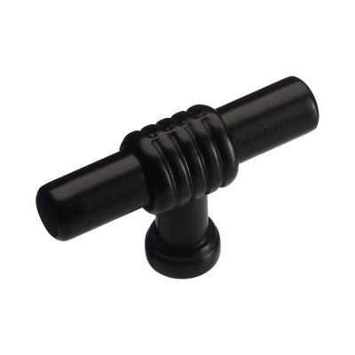 Ручка кнопка 47105-14 цвет черный матовый длина 50 мм 