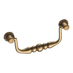 Ручка скоба 4711-22 цвет старая бронза длина 113 мм, крепление 96 мм  