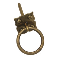 Ручка кольцо 4812-22 цвет старая бронза длина 54 мм 