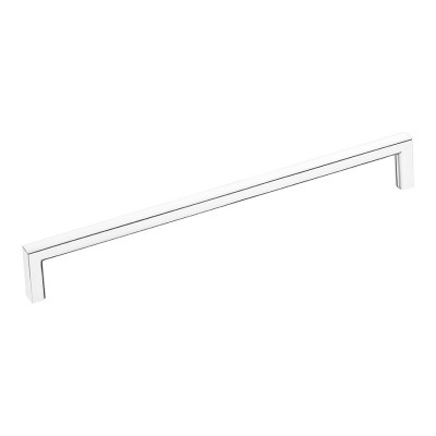 Ручка рейлинг 6763-400 цвет глянцевый хром длина 199 мм, крепление 192 мм