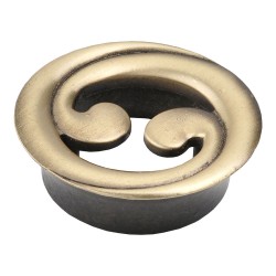 Ручка кнопка 7211.0032.001 цвет античная бронза диаметр 40 мм, крепление 16 мм